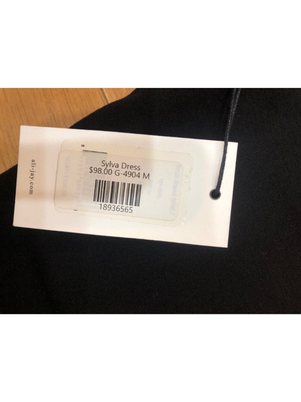 NWT Ali & Jay Sylva Little Black Dress Mini Modern Edgy Size M - Picture 9 of 12